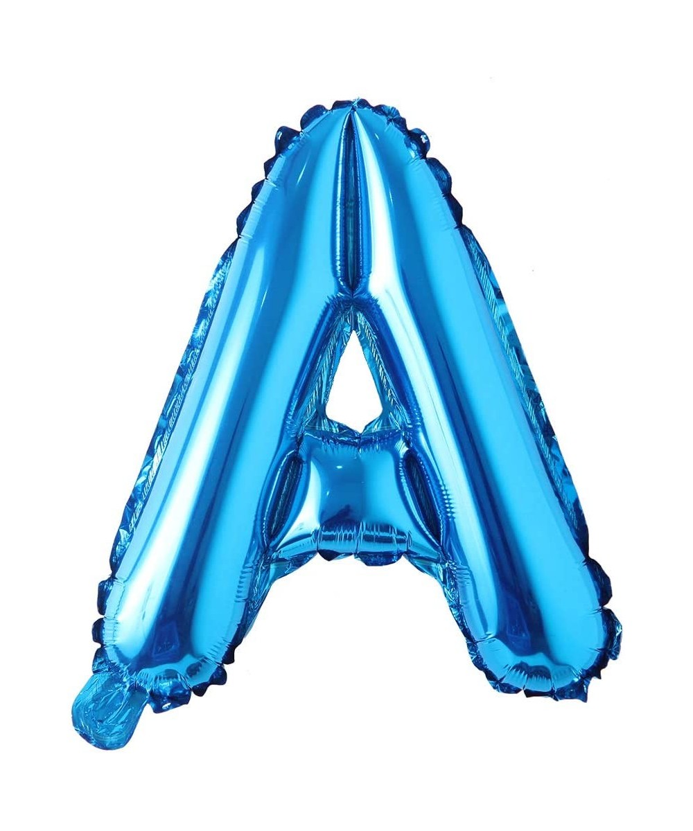 Blue 28 inch Letter Balloons Alphabet Number Balloons Foil Mylar Party Wedding Bachelorette Birthday Bridal Baby Shower Gradu...