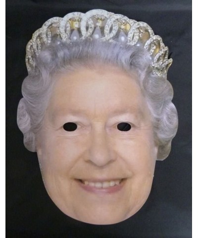 Queen Elizabeth Celebrity 90TH Birthday Fancy Dress Face Mask Hen Party girls - C618EUID6TS $6.45 Photobooth Props