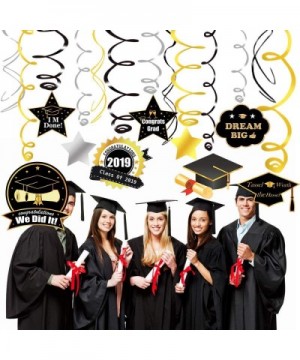 Graduation Party Supplies 2019 Decorations Hanging Swirl - Graduation Hanging Decorations - Big Pack of 30-2019 Graduation Bl...