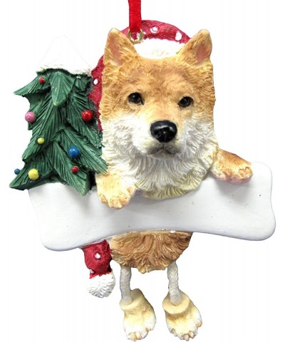 Shiba Inu Ornament with Unique "Dangling Legs" Hand Painted and Easily Personalized Christmas Ornament - CS114WDA0YD $8.26 Or...