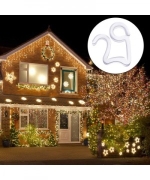 180 Pieces Christmas Light Clips Plastic Gutter Hang Hooks for Xmas Decoration Outside Lights - CT190WYHYQE $10.46 Outdoor Li...