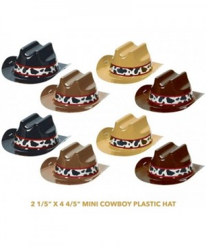 Western Party Supplies -"Howdy Partners" Letter Banner and Mini Cowboy Hat Decorations Set (9 Piece Set) - "Howdy Partners" L...