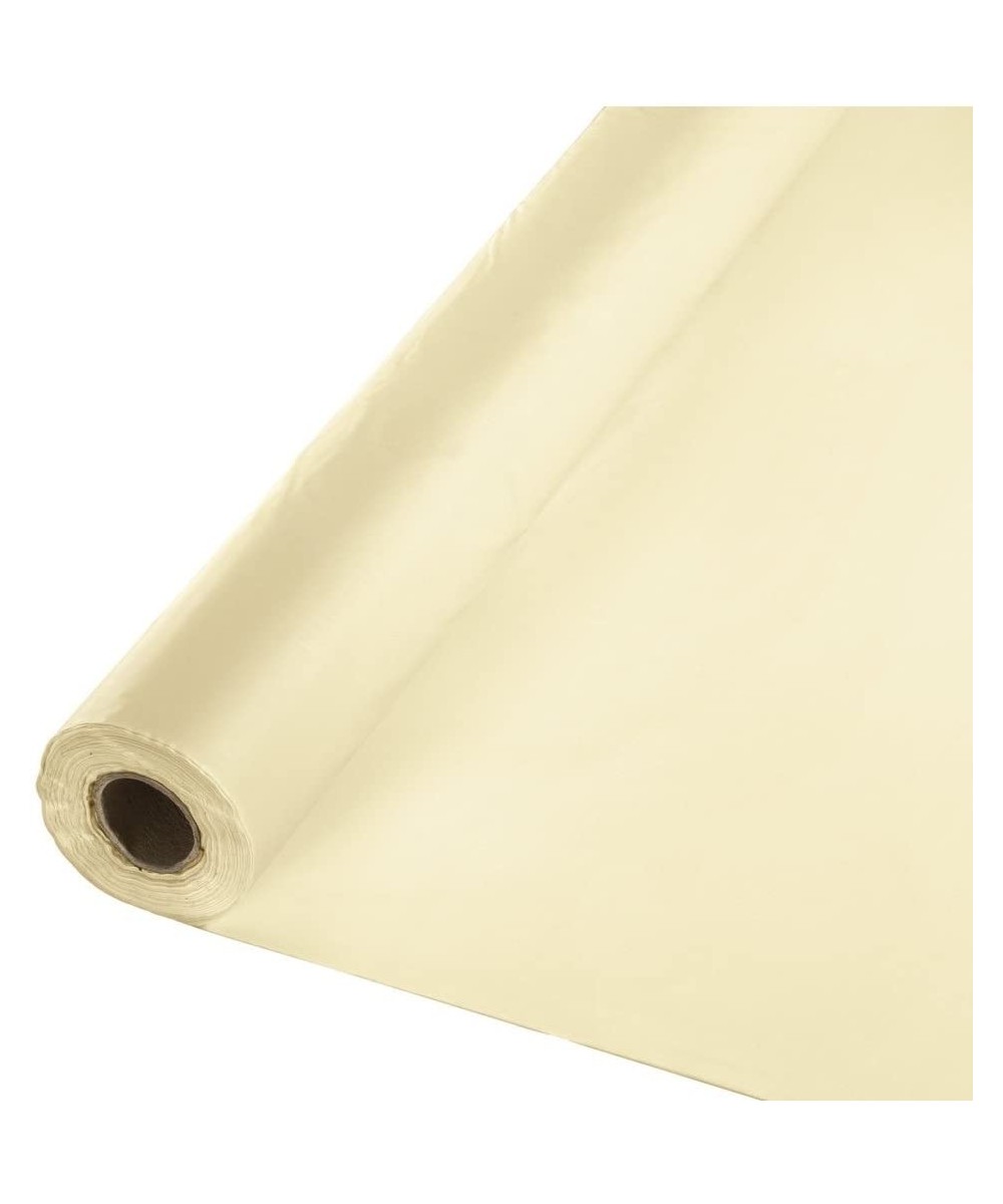 Touch of Color Banquet Roll Plastic Table Cover- 100-Feet- Ivory - CH11CSOBWOB $17.77 Tablecovers