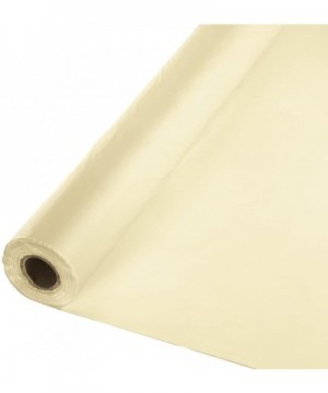 Touch of Color Banquet Roll Plastic Table Cover- 100-Feet- Ivory - CH11CSOBWOB $17.77 Tablecovers