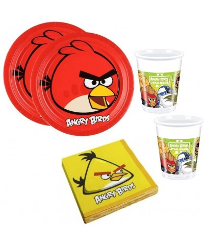 Angry Birds Birthday Party Supplies Set Plates Napkins Cups Kit for 16 - CP188NUONI4 $35.13 Party Packs