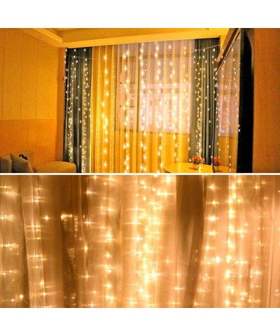 LED String Light 300 LED Lights 8 Modes Control Decoration USB Powered Waterproof Lights for Curtain Christmas Bedroom Party ...