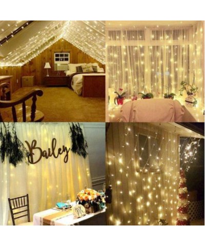 LED String Light 300 LED Lights 8 Modes Control Decoration USB Powered Waterproof Lights for Curtain Christmas Bedroom Party ...