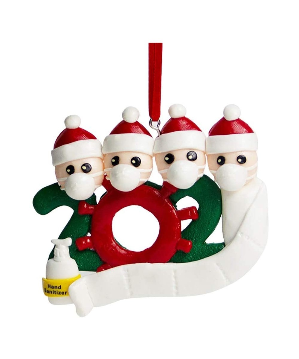 2020 Christmas Party Decorations Kit Creative Gift Survivor of 1-7 Members Ornaments1-3PC(1PC-4People-AA-Multi) - AC-Multi - ...
