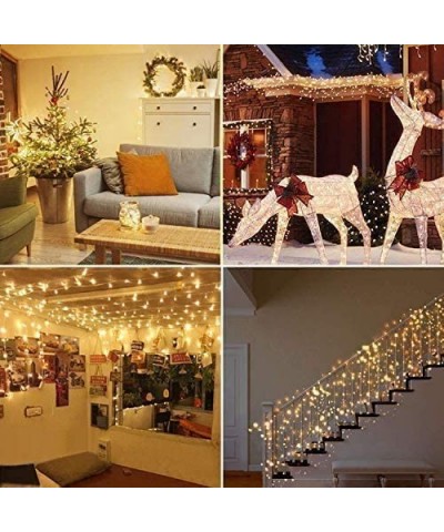 2 Pack 36ft 100LEDs Fairy Lights Battery Operated String Lights 8 Mode Copper String Lights for Bedroom- Garden- Easter- Xmax...