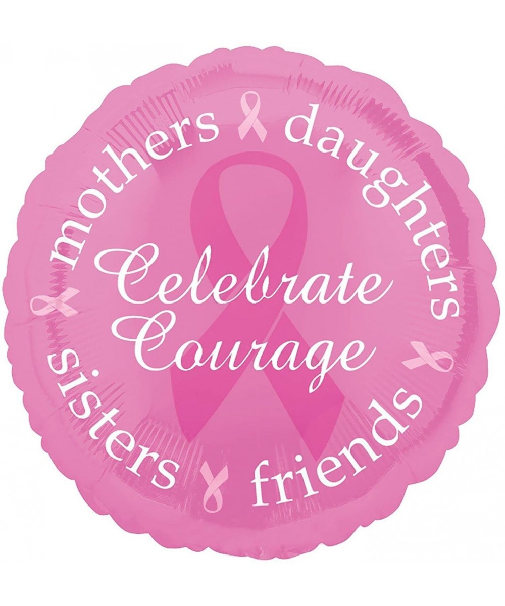 Celebrate Courage Breast Cancer Awareness 18" Foil Balloon - Pink - CQ112I4TPWH $4.82 Balloons
