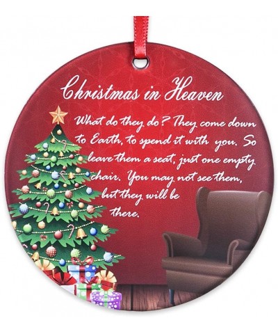 Christmas Ornaments Keepsake Double-Sided Christmas in Heaven - Christmas in Heaven-red - CQ192NAY97O $5.51 Ornaments