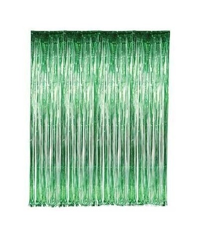 2pack Metallic Tinsel Foil Fringe Curtains for Party Photo Backdrop Wedding Decor (2pack- Green) - green - C3192LUWND6 $8.25 ...