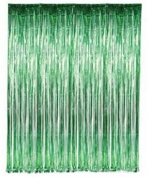 2pack Metallic Tinsel Foil Fringe Curtains for Party Photo Backdrop Wedding Decor (2pack- Green) - green - C3192LUWND6 $8.25 ...
