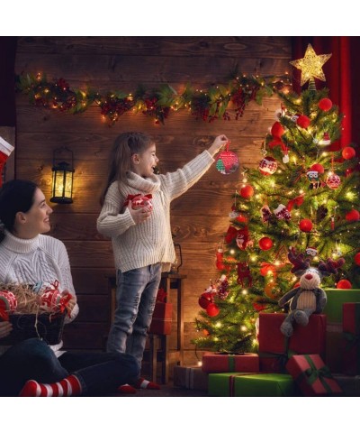 Christmas Ornaments Keepsake Double-Sided Christmas in Heaven - Christmas in Heaven-red - CQ192NAY97O $5.51 Ornaments