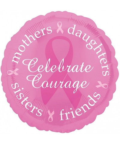 Celebrate Courage Breast Cancer Awareness 18" Foil Balloon - Pink - CQ112I4TPWH $4.82 Balloons