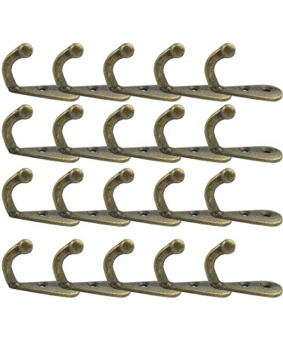 50pcs Hook with 100pcs Screw-Small Size Antique Bronze Tone Door Wall Mounted Hook Hanger - CE197R4Y60Q $9.63 Outdoor Lightin...