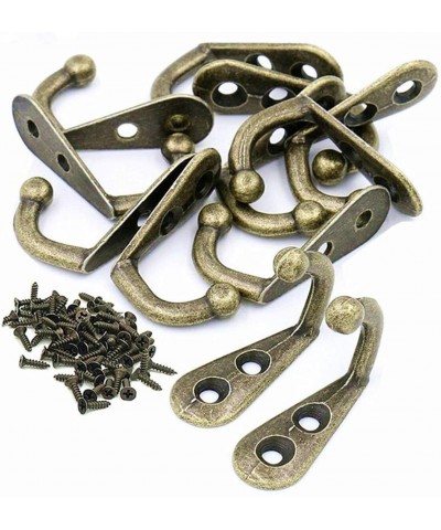 50pcs Hook with 100pcs Screw-Small Size Antique Bronze Tone Door Wall Mounted Hook Hanger - CE197R4Y60Q $9.63 Outdoor Lightin...