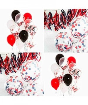 Pirate Party/Minnie Mouse Party Supplies White Black Red Balloons Pirate Birthday Party Decorations/ First Birthday Girl Deco...