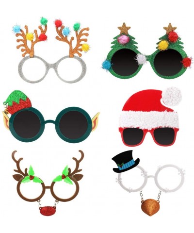 Novelty Christmas Glasses - 6 Pack Creative Funny Eyewear- Happy New Year Celebration- Holiday Costume Party Supplies Decorat...