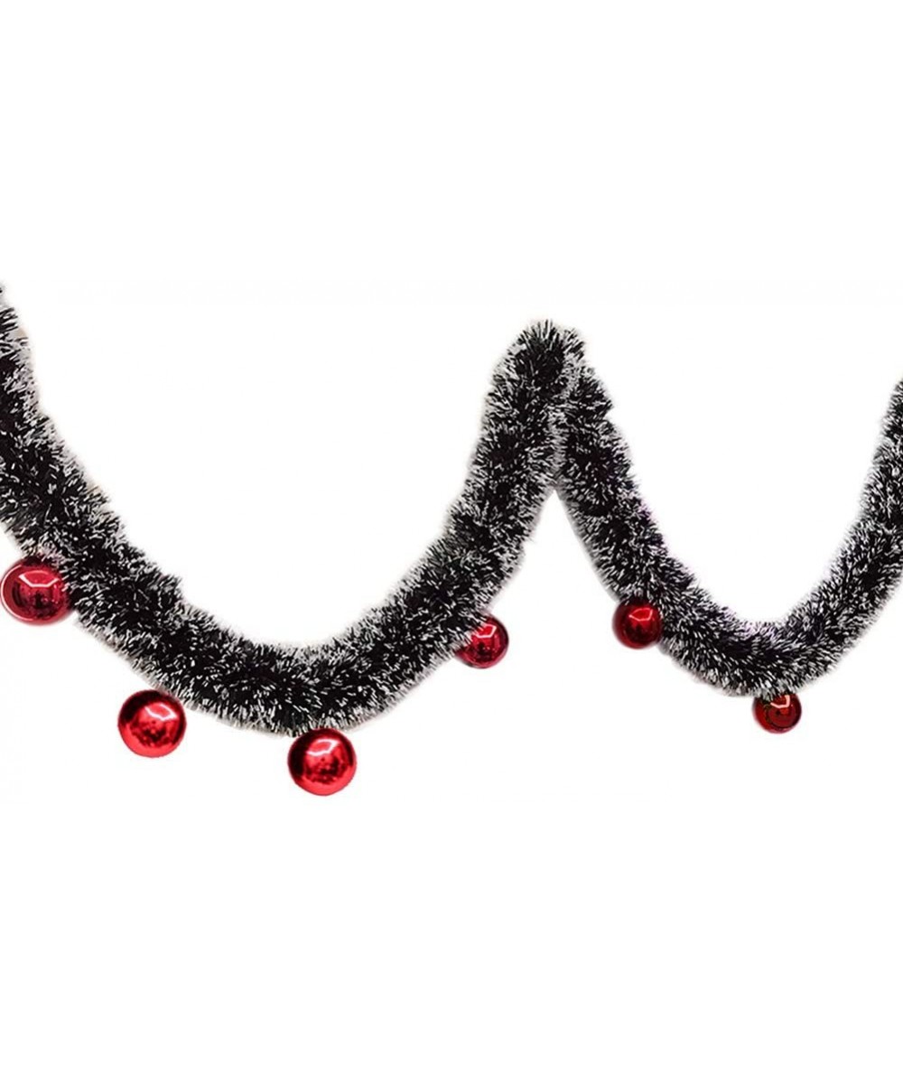 200cm Christmas Bowknots Balls Garland Tree Ornament Mall Bar Party Supplies Christmas Snowflake Color Strip Decoration Ball ...