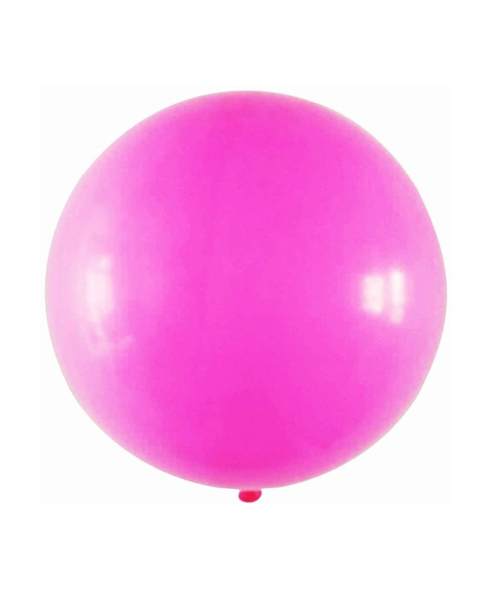 36 Inch Giant Latex Balloons 6pcs High Quality Round Dark Pink Balloons Large Balloons for Baby Shower/Photo Shoot/Birthday/W...