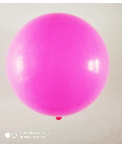 36 Inch Giant Latex Balloons 6pcs High Quality Round Dark Pink Balloons Large Balloons for Baby Shower/Photo Shoot/Birthday/W...