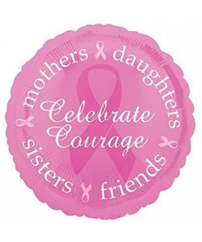 Celebrate Courage Breast Cancer Awareness 18" Foil Balloon - Pink - CQ112I4TPWH $4.82 Balloons