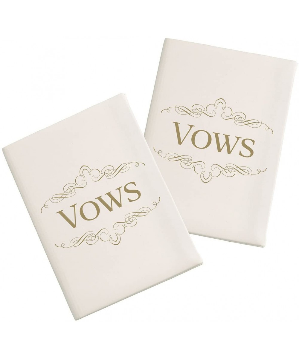 Wedding Ceremony Satin Vows Books- Ivory - Ivory - CQ12NRF806R $10.84 Guestbooks