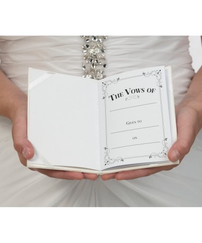 Wedding Ceremony Satin Vows Books- Ivory - Ivory - CQ12NRF806R $10.84 Guestbooks