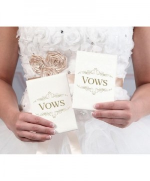 Wedding Ceremony Satin Vows Books- Ivory - Ivory - CQ12NRF806R $10.84 Guestbooks