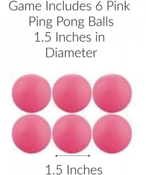 Baby Shower Games for Girls Baby Shower Pong Diaper Pong with Pink Colored Ping Pong Balls Instruction Sheet Pink Ping Pong B...