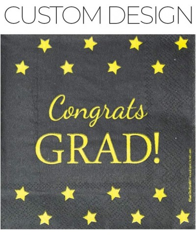 Graduation Napkins- Congrats Grad Party Supplies- Cocktail and Beverage Napkins- 100-Pack- 5 x 5 Inches Folded - CR18WIUL9HM ...