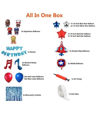 Superhero Birthday Party Decorations Kids Birthday Party Supplies Superhero Balloons Perfect For Your Kids Theme Party - CB18...