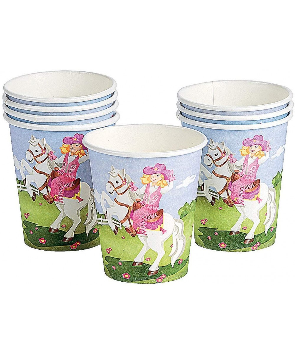 Pink Cowgirl 9oz Cups (8pc) for Birthday - Party Supplies - Print Tableware - Print Cups - Birthday - 8 Pieces - CL116ET6R7X ...