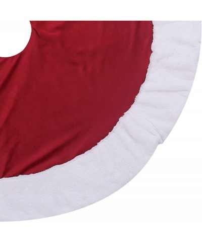 Christmas Traditional Red and White Tree Skirt- Garnet- 56" x 56 - Garnet - CN193KML7IC $34.24 Tree Skirts