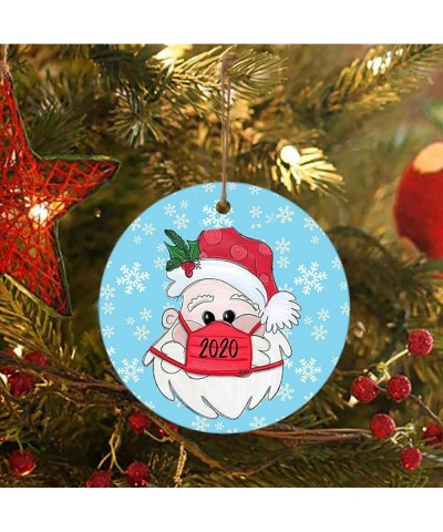 2020 Christmas Holiday Decorations Hanging Christmas Santa Pendant Personalized Family of Ornament (25PCS-Multicolor 1- 2.8IN...