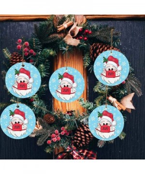 2020 Christmas Holiday Decorations Hanging Christmas Santa Pendant Personalized Family of Ornament (25PCS-Multicolor 1- 2.8IN...