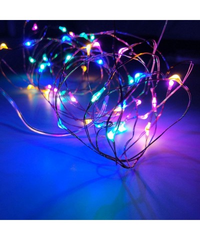 4 Pack Led String Lights- Battery Operated Fairy String Lights Led Mini String Light 100 LED 33ft Battery Powered Silver Wire...