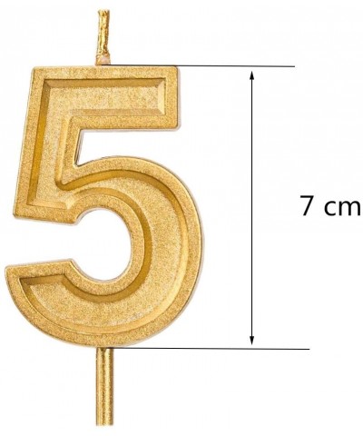 2.76 inch Gold 75th Birthday Candles-Number 75 Cake Topper for Birthday Decorations - CX197T3I3SR $5.71 Cake Decorating Supplies