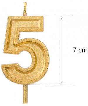 2.76 inch Gold 75th Birthday Candles-Number 75 Cake Topper for Birthday Decorations - CX197T3I3SR $5.71 Cake Decorating Supplies