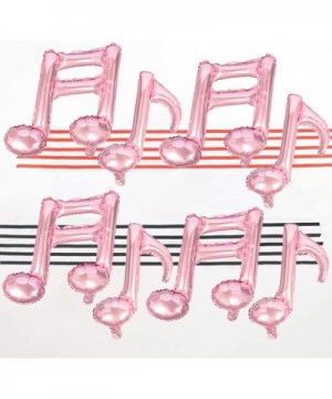 10Pcs Pink Music Note Foil Balloons Music Theme Party Decorations Music Birthday Decorations Rock Star Birthday Decorations R...