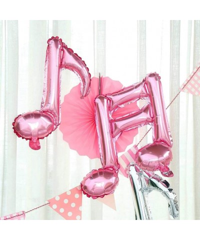 10Pcs Pink Music Note Foil Balloons Music Theme Party Decorations Music Birthday Decorations Rock Star Birthday Decorations R...