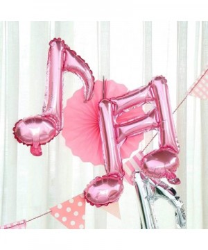 10Pcs Pink Music Note Foil Balloons Music Theme Party Decorations Music Birthday Decorations Rock Star Birthday Decorations R...