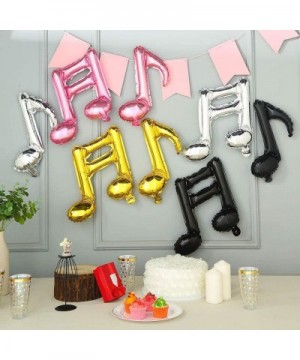 10Pcs Pink Music Note Foil Balloons Music Theme Party Decorations Music Birthday Decorations Rock Star Birthday Decorations R...