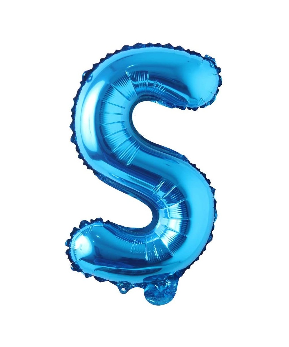 Blue 28 inch Letter Balloons Alphabet Number Balloons Foil Mylar Party Wedding Bachelorette Birthday Bridal Baby Shower Gradu...