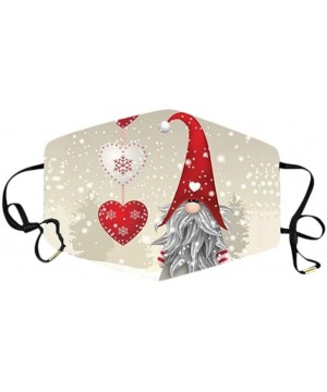 1PC Christmas Printing Windbreak Outdoor Riding Adults Washable Reusable Face Bandanas - E - CD19KN7SE35 $7.30 Swags