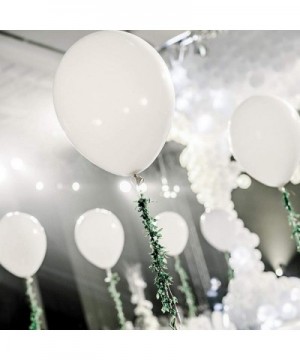 100 PCS 12 Inches Large Big Round White Color Biodegradable Latex Balloons Bulk Helium Gas or Air Inflated for Engagement Wed...