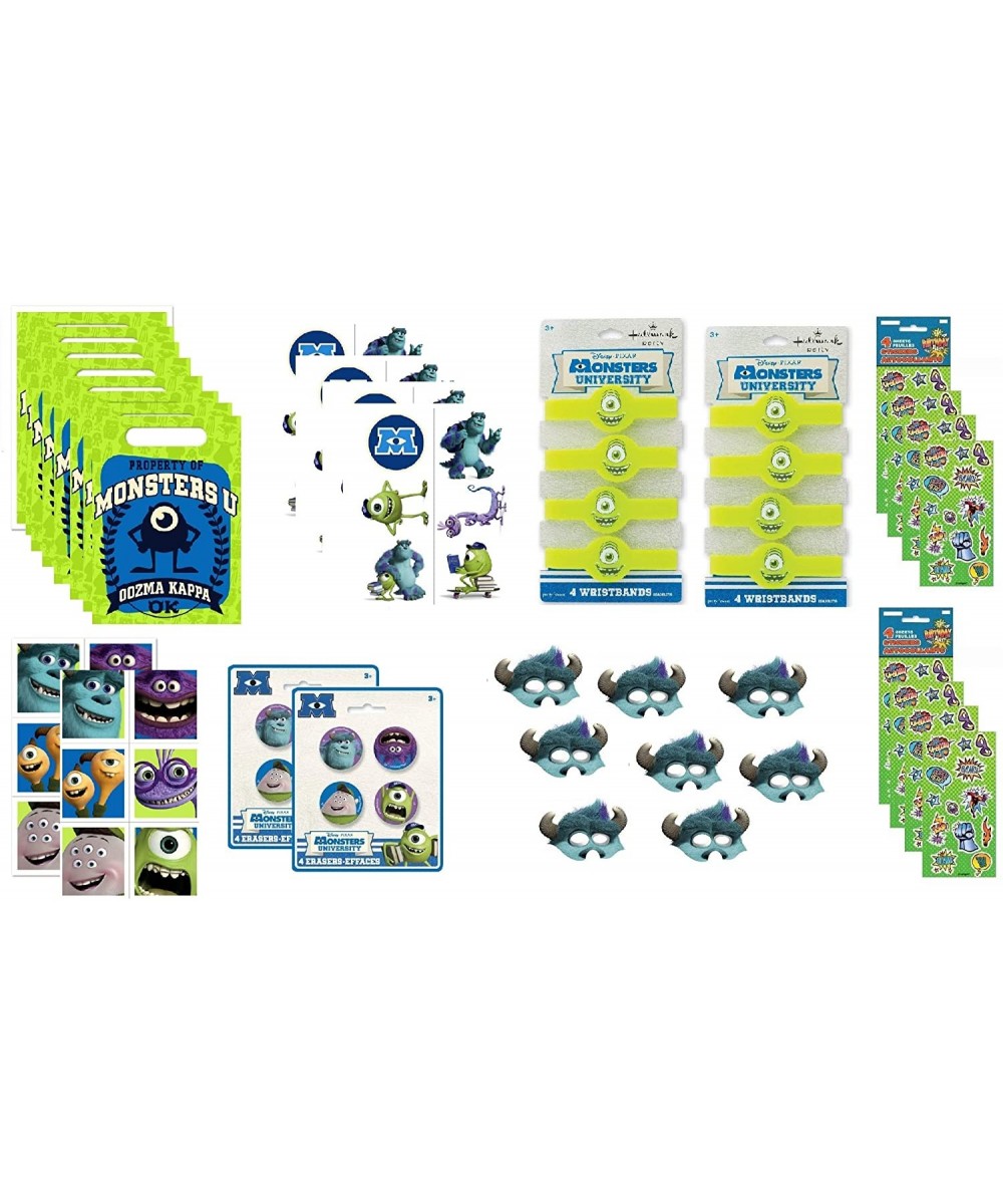Monsters University Birthday Party Favor Bundle Set includes Loot Bags- Stickers- Tattoos- Erasers - 52 Pieces - CL18TSNUDA8 ...