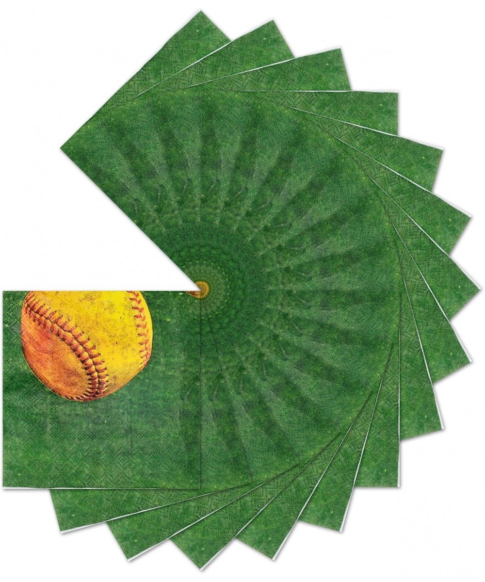 Girl's Fastpitch Softball Beverage Napkins (16 Pack) Extra Innings Collection - CK11AF60C1R $4.69 Tableware