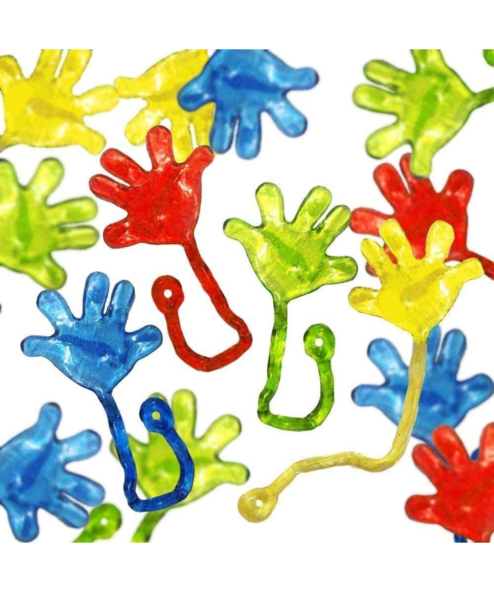 36 Sticky Hands Multicolored Stretchable Vinyl Sticky Hands and Feet Toy Holiday Birthday Party Favor Stocking Stuffer Fun Wa...